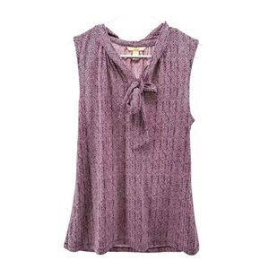 Banana Republic | M Medium Women’s Herringbone Neck Tie Sleeveless Tank Blouse